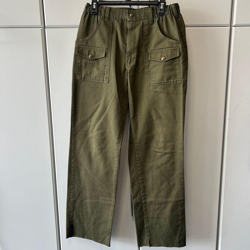 Vintage Boy Scouts of America Official Uniform Pants‎ Olive Green Utility 29x29